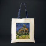 Tote Bag Eglise à Auvers-sur-Oise par Vincent van Gogh<br><div class="desc">L'église d'Auvers par Vincent van Gogh est une peinture architecturale de post impressionnisme d'art vintage. Vue extérieure d'une église aux vitraux et personnage se dirigeant vers la Chapelle par un chemin pavé. À propos de l'artiste : Vincent Willem van Gogh (1853-1890) fut l'un des peintres Post impressionnistes les plus célèbres...</div>