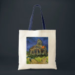 Tote Bag Eglise à Auvers-sur-Oise par Vincent van Gogh<br><div class="desc">L'église d'Auvers par Vincent van Gogh est une peinture architecturale de post impressionnisme d'art vintage. Vue extérieure d'une église aux vitraux et personnage se dirigeant vers la Chapelle par un chemin pavé. À propos de l'artiste : Vincent Willem van Gogh (1853-1890) fut l'un des peintres Post impressionnistes les plus célèbres...</div>