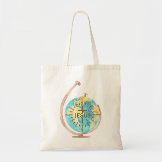 Tote Bag Eglise-don chrétienne de Jésus compas (Devant)