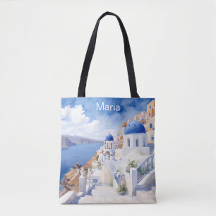 Tote Bag Eglise orthodoxe l Méditerranée l Personnaliser