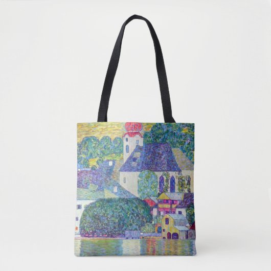 Tote Bag Eglise St Wolfgang par Gustav Klimt, Art Victorien (Devant)