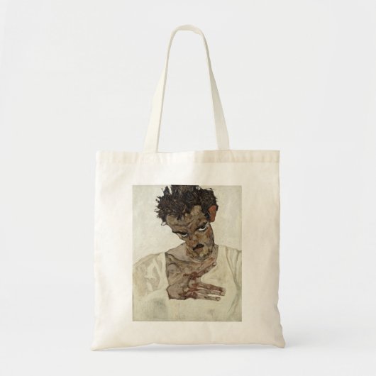 Tote Bag Egon Schiele - Autonomie - Portrait À Tête Laissée (Devant)