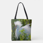 Tote Bag Egret neigeux (Dos)