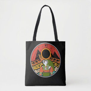 Tote Bag Égypte Dieu Horus Falcon Égypte Pyramides