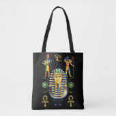 Tote Bag Égypte Pharaon Tutankhamon King Tut Horus Eye Ankh (Devant)