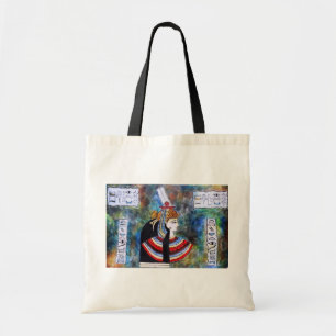Tote Bag Egyptien Pharoh - le Roi Tut avec des hiéroglyphe