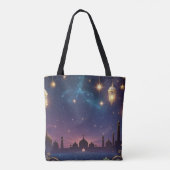 Tote Bag Eid al fitr Islamic celebration Gold And navy (Dos)