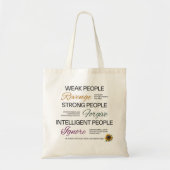 Tote Bag Einstein Forgive Ignore Minimalist Growth Quote (Devant)