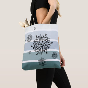 Tote Bag Eiskristalle mit Tölter Tasche