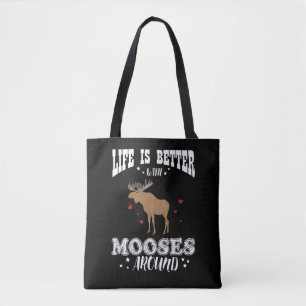 Tote Bag Élans d'agriculteur de cadeau d'orignaux pour les