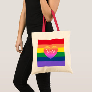 Tote Bag Élection du gay pride Rainbow Vote LBGTQ 2024