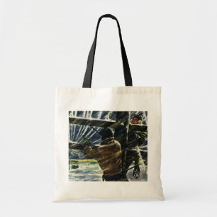 Tote Bag Électricien d'affaires vintage travaillant dans un