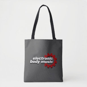 Tote Bag Electronic Body Music EBM lettrage