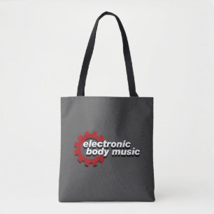Tote Bag Electronic Body Music EBM lettrage