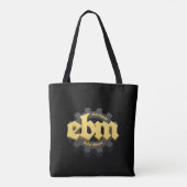 Tote Bag Electronic Body Music EBM lettrage V3 (Dos)