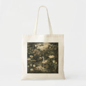 Tote Bag Élégance botanique - Le cygne dans la forêt (Devant)