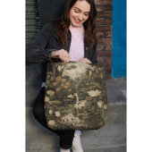 Tote Bag Élégance botanique - Le cygne dans la forêt