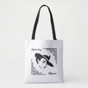 Tote Bag Élégance captivante Belle femme moderne
