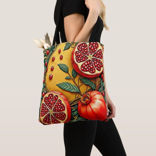 Tote Bag Elégance de la grenade Imprimer (De près)