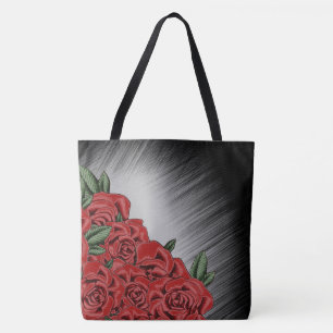Tote Bag Élégance de la rose rouge