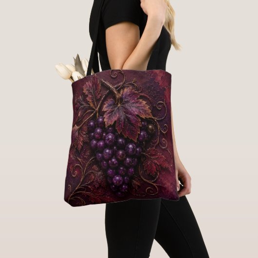 Tote Bag Élégance du Vignoble Royal (De près)