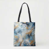 Tote Bag Élégance en acrylique : Monogramme personnalisable (Devant)