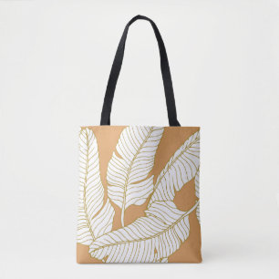 Tote Bag Elegance Floral : Abstrait Arrière - plan Motif.