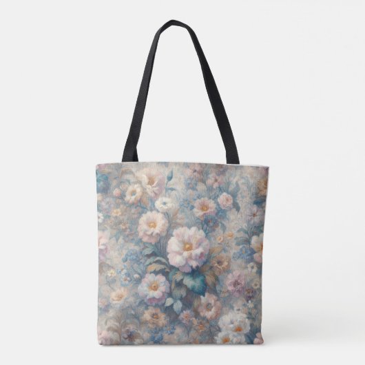 Tote Bag Élégance florale intemporelle : les fleurs classiq (Dos)