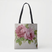 Tote Bag Élégance Rose Vintage (Devant)
