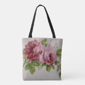 Tote Bag Élégance Rose Vintage (Dos)