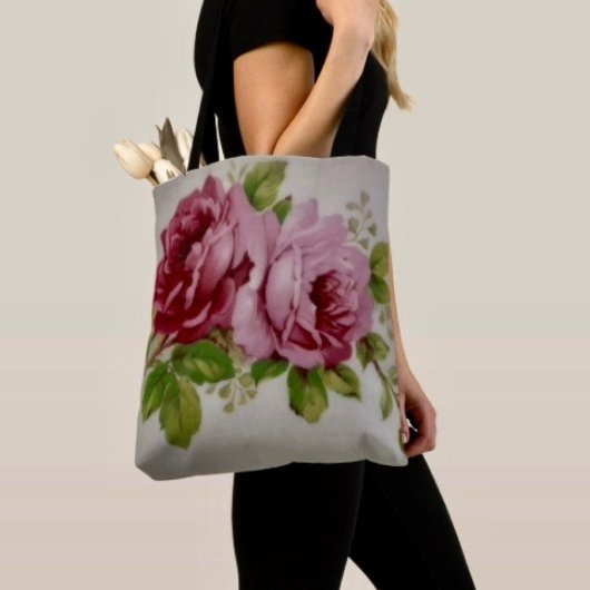 Tote Bag Élégance Rose Vintage