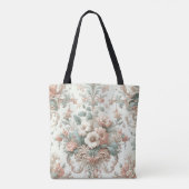 Tote Bag Élégance victorienne : Motifs pastel doux (Dos)