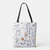 Tote Bag Élégant Abstrait Floral sans couture Motif (Dos)