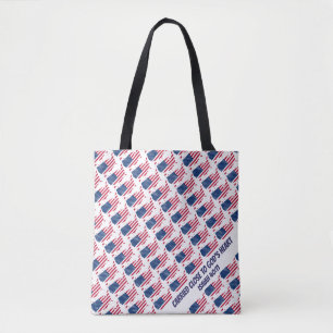 Tote Bag Élégant AMÉRIQUE AMÉRICAINE DRAPEAU Dieu coeur Isa