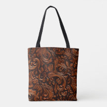 Élégant baroque élégant Faux Embossé Cuir