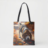 Tote Bag Élégant Beagle Shoulder Fourre-tout (Devant)