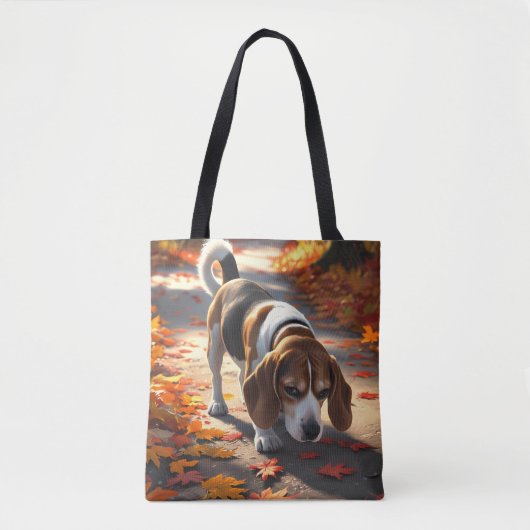 Tote Bag Élégant Beagle Shoulder Fourre-tout (Devant)