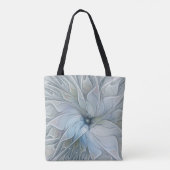 Tote Bag Elegant Beauty Modern Abstract Fractal Art Flower (Dos)