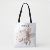 Tote Bag Elégant Blanc Moderne Pampas Grass Tropical Jungle (Devant)