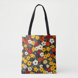 Tote Bag Élégant Bohème Floral Botanique Coloré de Style