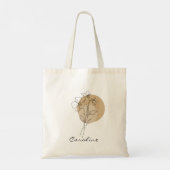Tote Bag Élégant Bohème Typographie Tendance Chic Cute (Dos)