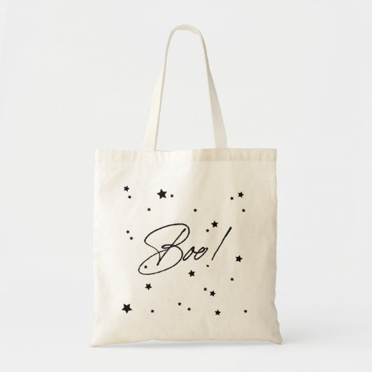 Tote Bag Elégant Boo ! Étoiles éparses Traitements d'Hallow (Devant)