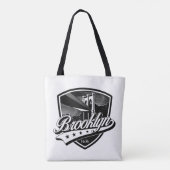 Tote Bag Élégant bouclier de Brooklyn et design Swoosh (Dos)