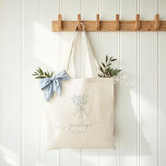 Tote Bag Elégant Bouquet Bow Personnalisé cadeau de fête nu<br><div class="desc">Faites de votre mariage une fête inoubliable grâce à notre sac fourre-tout cadeau de fête de mariée à ruban arc! Ces totes personnalisées ajoutent élégance et charme à votre célébration en mettant en vedette notre arc dessiné à la main et notre magnifique bouquet floral. Chic, pratique et conçu avec un...</div>