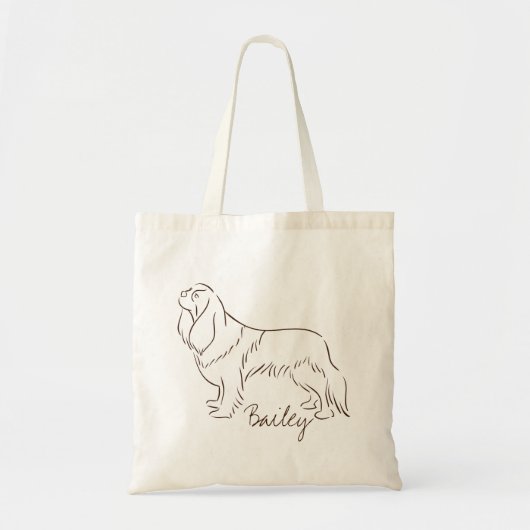 Tote Bag Elégant Cavalier King Charles Spaniel (Devant)