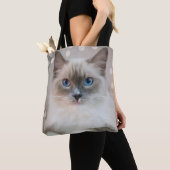 Tote Bag Élégant chat chaton de poupée chatte (De près)