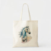 Tote Bag Élégant Cheval aquarelle (Devant)
