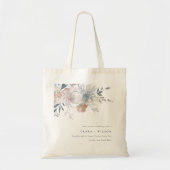Tote Bag Elégant Chic Blush Aquarelle Floral Mariage (Devant)
