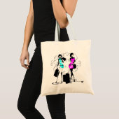 Tote Bag Élégant chic de mannequins de filles (Devant (produit))