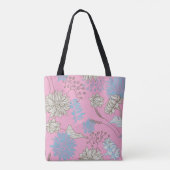Tote Bag Élégant Chic Fleur de Fleur Rose (Dos)